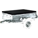 Bâche grise pour remorque Taille XL 200 x 120 x 7 cm