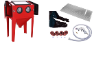 Cabine de sablage , sableuse 350 L + accessoires