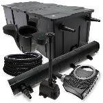Kit de filtration biologique 72w bassin 90000 L pompe fontaine et skimmer