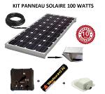 Kit panneau solaire 100w monocristallin pour camping car