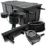 Kit de filtration biologique 36w bassin 90000 L max + skimmer