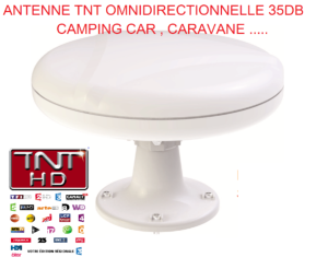 Antarion Antenne TNT 35DB camping-car Omnidirectionnelle , caravane 