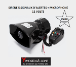 Sirene 5 tonalitées avec microphone, 130 Db WC