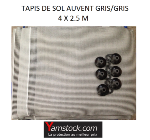 Tapis de sol Caravane, Camping car, Auvent PVC 4.00X 2.5m Gris