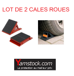 Lot de 2 cales roue Métal - Voiture Caravane Remorque