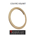 Couvre volant de voiture beige pour volant 37-39 cm