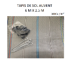Tapis de sol Caravane, Camping car, Auvent PVC 6mX 2.5m Gris noir