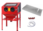 Cabine de sablage , sableuse 220 L + accessoires
