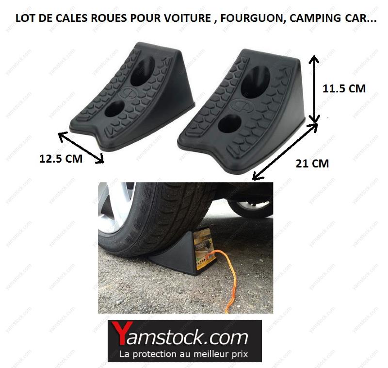2 cales roues pour voiture , fourgon , camping car
