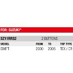 Boitier Plip de remplacement 2 Boutons pour Suzuki Swift