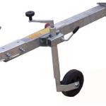 Roue jockey diam 35mm + collier pour Remorque Caravane PE