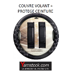Couvre volant de voiture sport 37-39cm + couvres ceintures