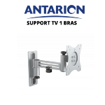 Support TV articul 1 bras en aluminium