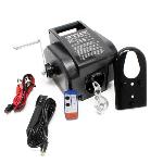 Treuil électrique à cable 12 V + télécommande - 4990 kg max