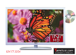Antarion Tlvision TV + DVD LED 19' HD 12V/24 V /220V camping car BLANCHE