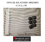 Tapis de sol Caravane, Camping car, Auvent PVC 4.50X 2.5m Gris