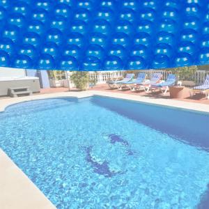 Bache à bulle bleue pour piscine ronde 5m 140µ