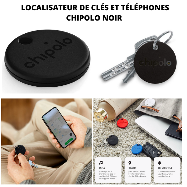 CHIPOLO Classic localisateur de clés et de téléphone NOIR