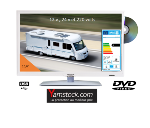 Antarion Télévision TV HD LED + DVD 39,6 CM BLANCHE 220v/12v/24v 