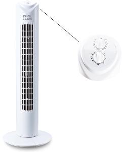 Ventilateur colonne 45W oscillant - 3 Vitesses 