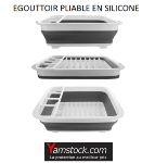 Egouttoir à vaisselle pliable en silicone AA