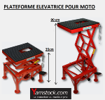 Plateforme élévatrice 135kg  MOTO / QUAD / SCOOTER WC