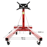 Support moteur sur roulette rotatif  900 kg