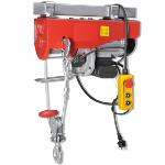 Palan à cable électrique d'atelier 500 / 999 kg avec poulie mouflage - 1300 w