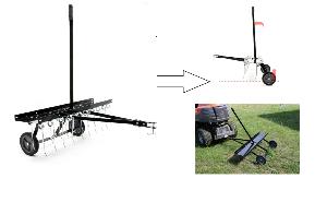 Scarificateur / Démousseur gazon 100cm pour Tondeuse autoportée