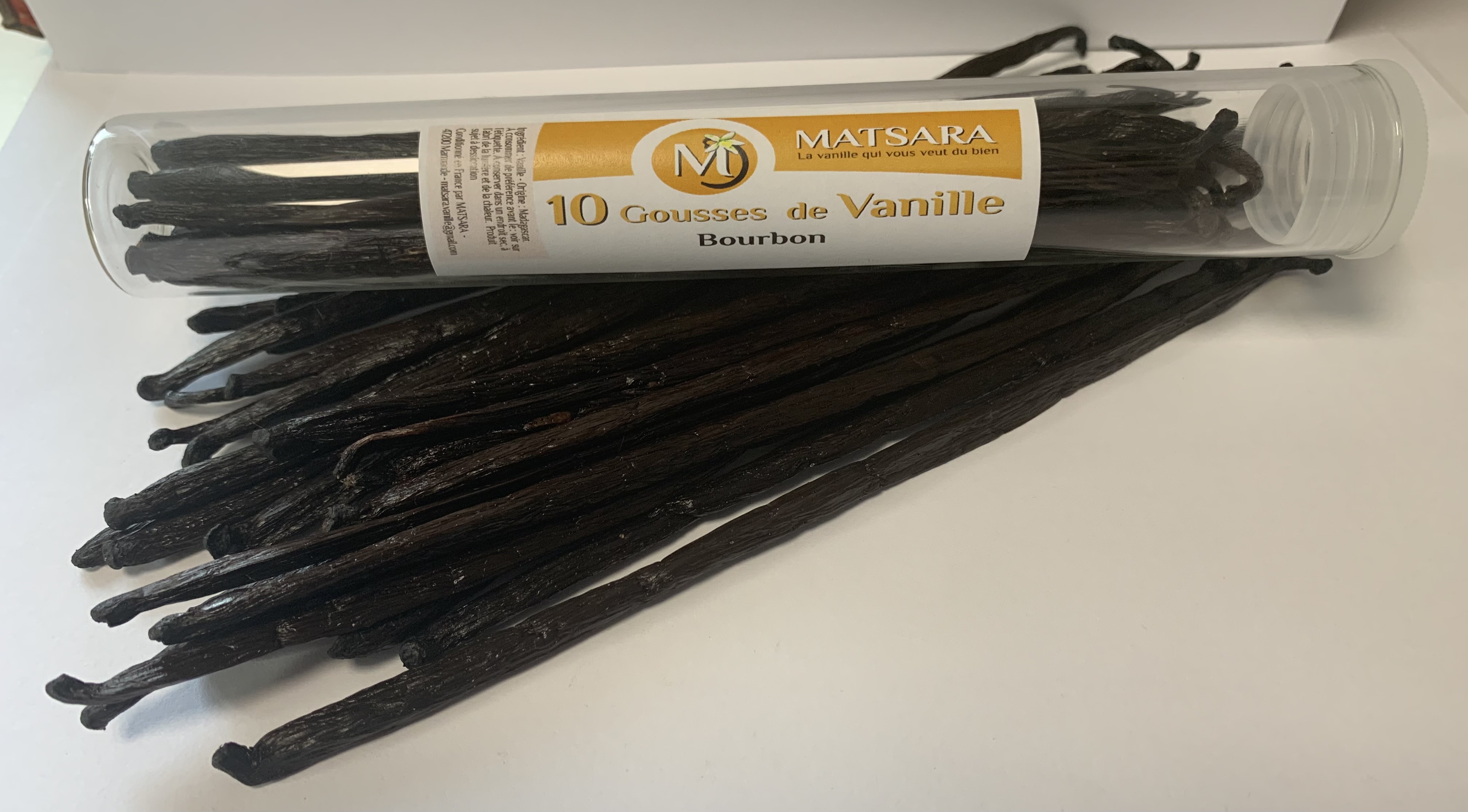  Vanille de MADAGASCAR MATSARA Bourbon 10 Gousses 