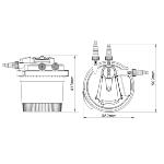 Filtre de bassin, étang à pression UV 11W / 8000L max