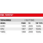 Boitier de remplacement Plip 2 Boutons compatible Toyota MR2, Yaris