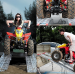 2 x Rampe de chargement pliable alu 226cm 1360kg QUAD MOTO ATV WC