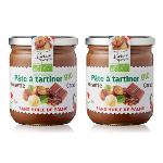 Lot de 2 Pâtes à tartiner Bio aux noisettes et cacao - 400g LUCIEN GEORGELIN