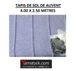 Tapis de sol Caravane, Camping car, Auvent PVC 4mX 2.5m bleu / gris