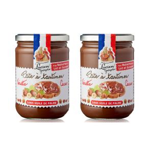 Pâte à tartiner aux noisettes et cacao - 2 x 600g LUCIEN GEORGELIN