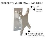 Support TV mural simple en alu