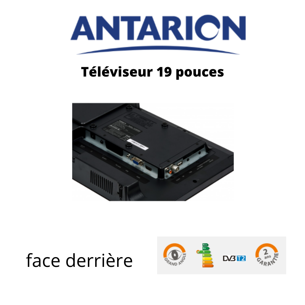 Antarion TV LED 18.5'  HD LED 12V/24V /220V camping car