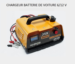 Chargeur de batterie  voiture 6v / 12v  WC