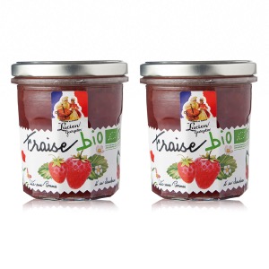 Préparation de fruit Fraise BIO LUCIEN GEORGELIN 2 X 320g 