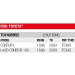 Boitier de remplacement Plip 2 Boutons compatible Toyota Land Cruiser 100