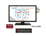 télévision TV HD + DVD 22' + démo satellite FRANSAT camping car