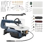 scie à chatourner 125 w à vitesse variable + 108 accessoires