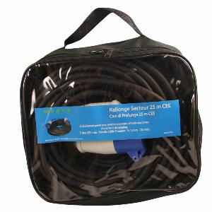Rallonge electrique CEE de 25m pour camping car / caravane