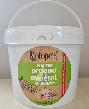 BIOTOPE Engrais BIO organo-mineral SEAU 2.5kgs