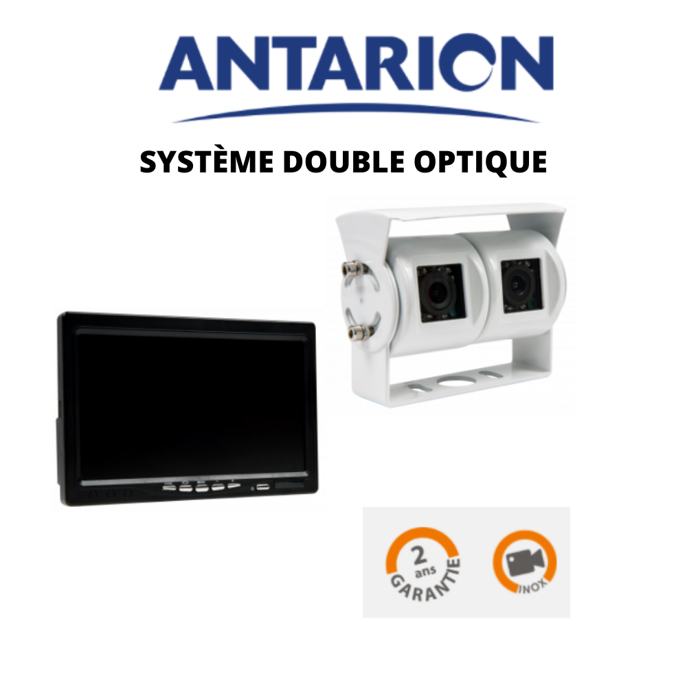 Antarion Pack Camera de recul double objectif écran 7' 