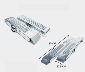 2x rampe de chargement pliable acier moto quad 180cm 400kg WC