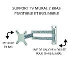 Support de télévision LCD 2 bras articulé en alu