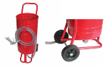 Pot de sablage mobile 40 L + accessoires