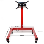 Support moteur sur roulette rotatif  570 kg